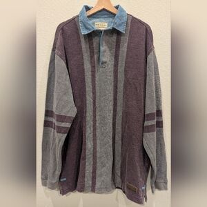 Arizona Men's Rugby Shirt - Gray and Purple LT